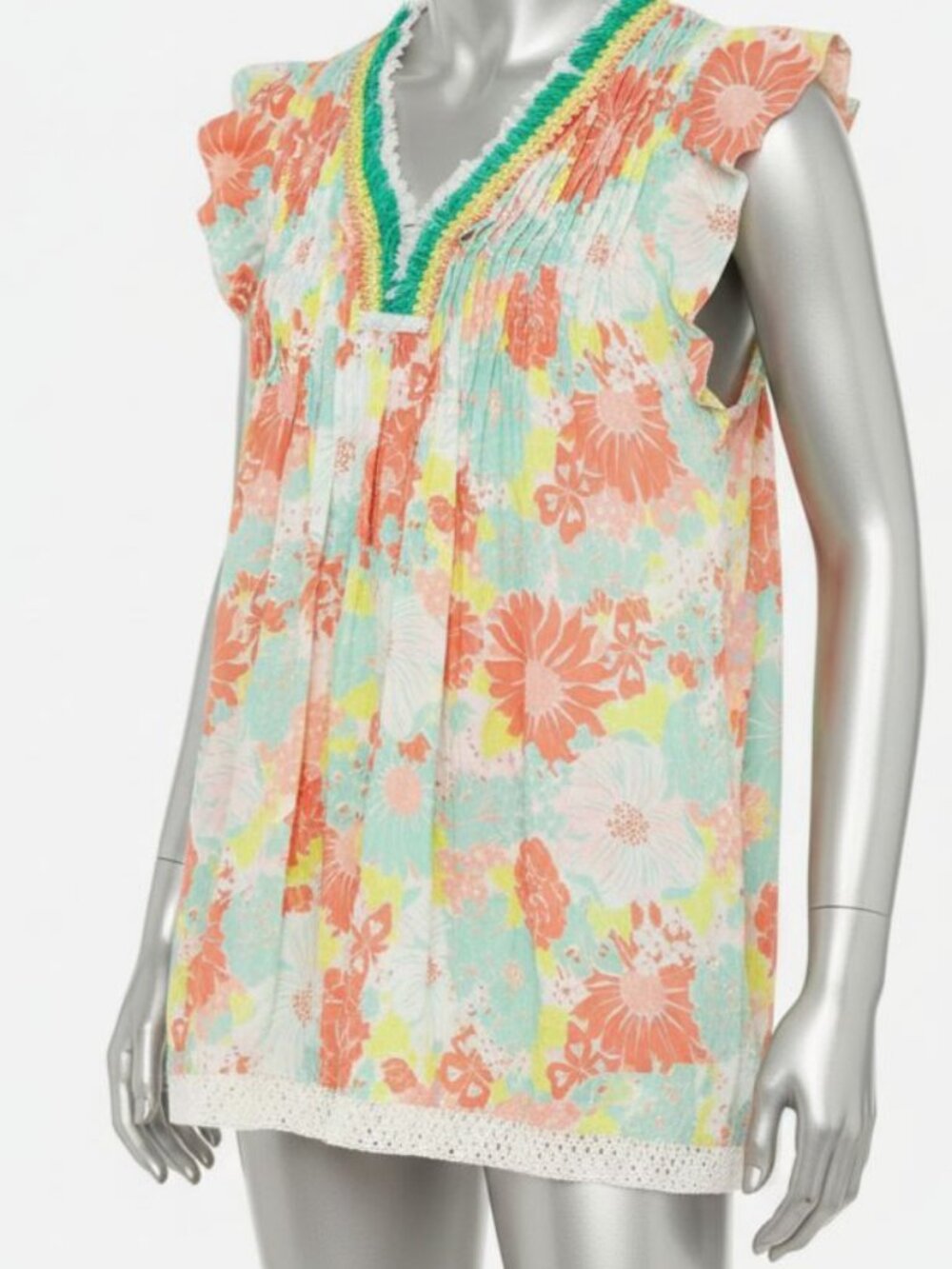 Poupette St Barth Women White Sasha Floral Mini Dress Size 4